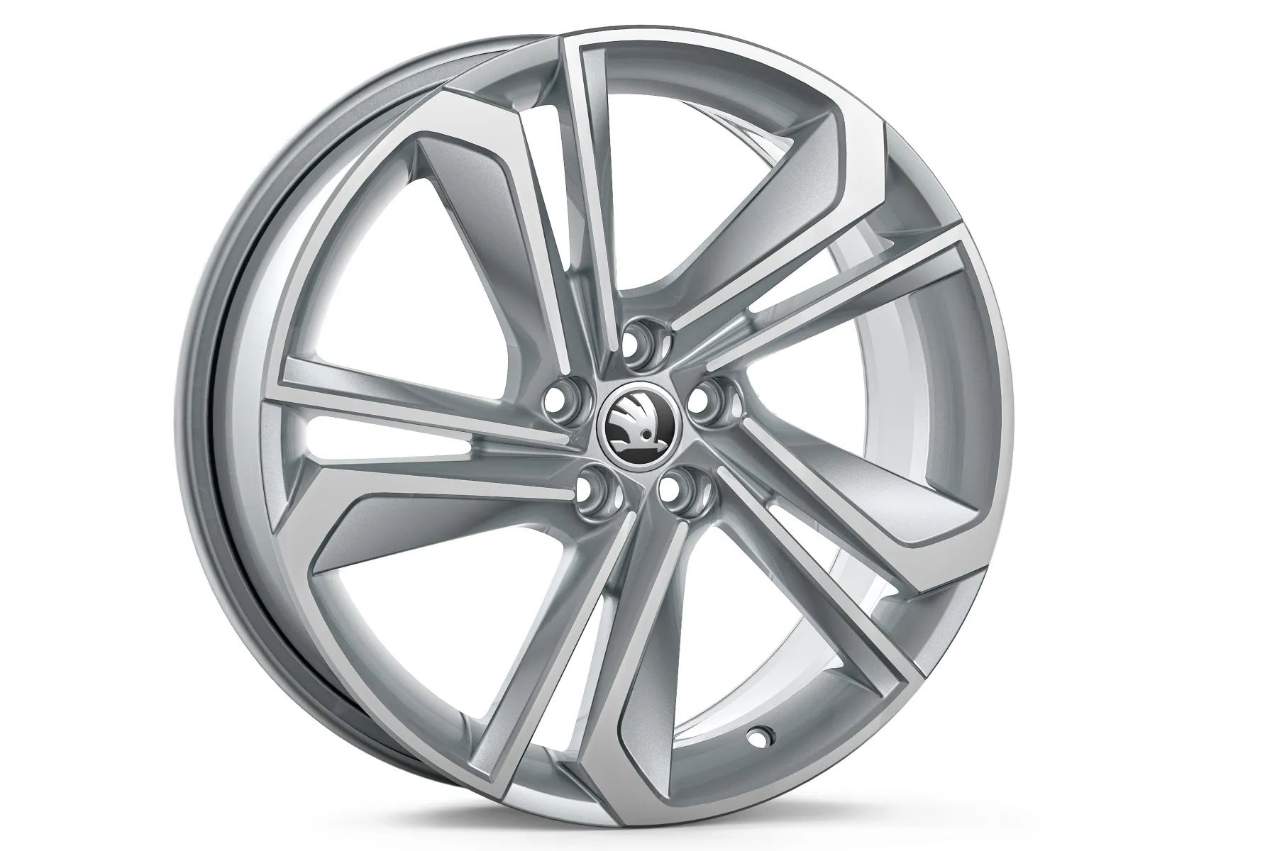 Škoda Leichtmetallfelge Libra 7x18 5/100/51 silber glanzgedreht