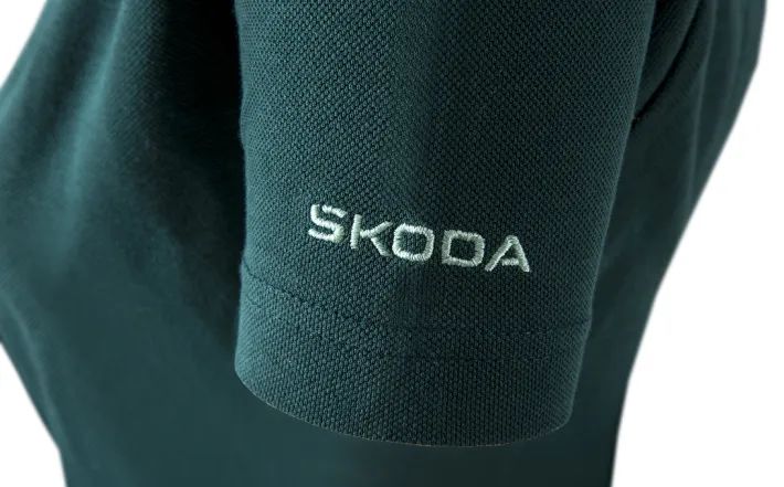 Škoda Damen Polo-Shirt, emerald green, Gr. L