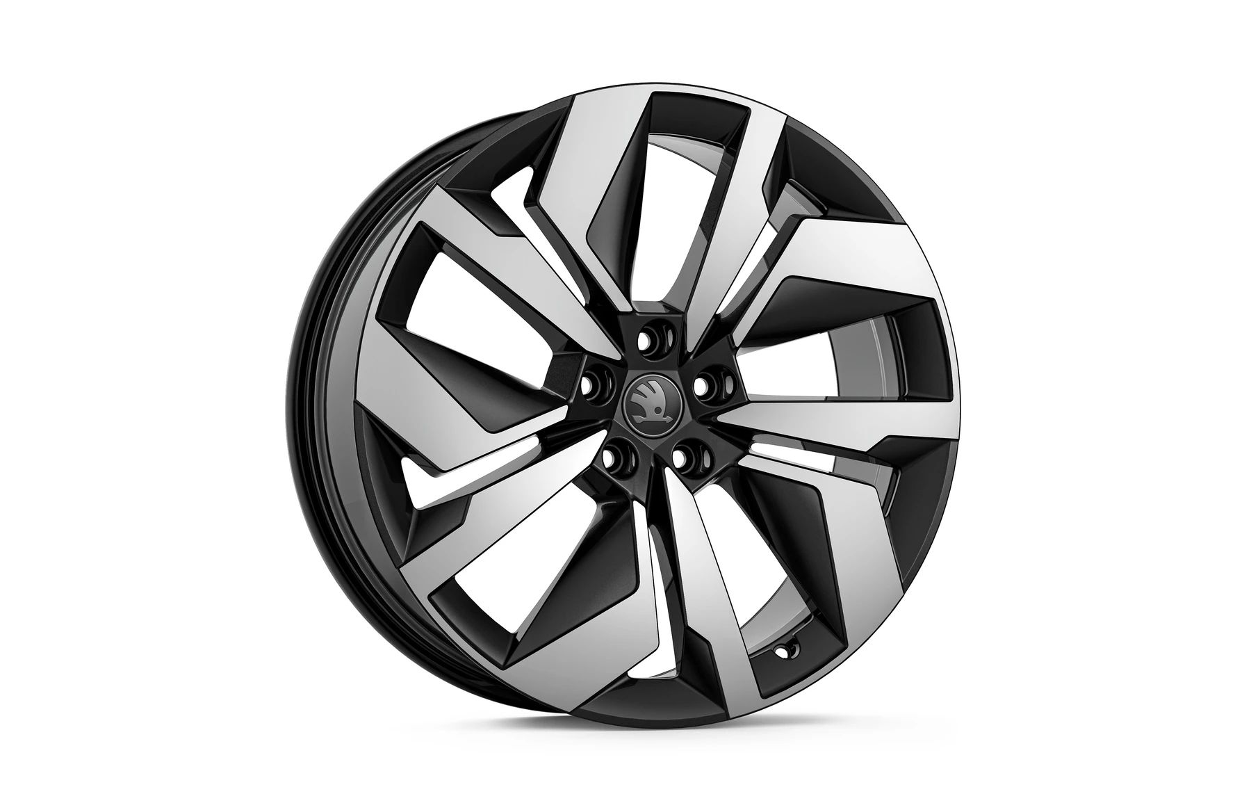 Škoda Leichtmetallfelge Vega 8x20 5/112/45 Schwarz metallic glanzgedreht