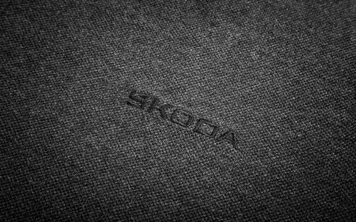 Škoda Herren Poloshirt, grau