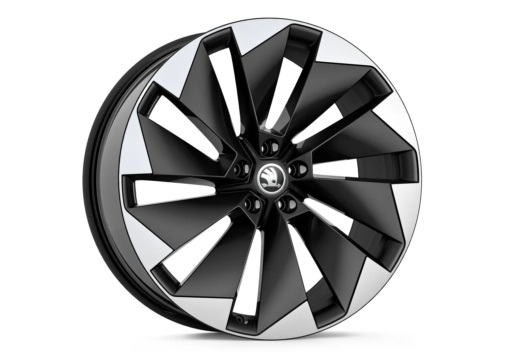 Škoda Leichtmetallfelge Supernova 9x21 5/112/42 HA schwarz glanzgedreht