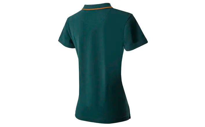 Škoda Damen Polo-Shirt Plus, emerald green/orange, Gr. S