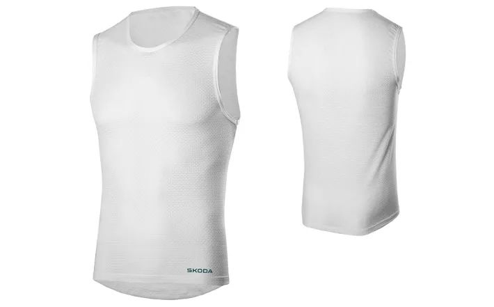 Škoda Funktionsshirt, unisex, weiß, Gr. S