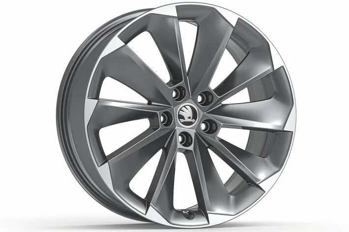 Škoda Leichtmetallfelge Supernova 8x19 5/112/44 Anthrazit glanzgedreht