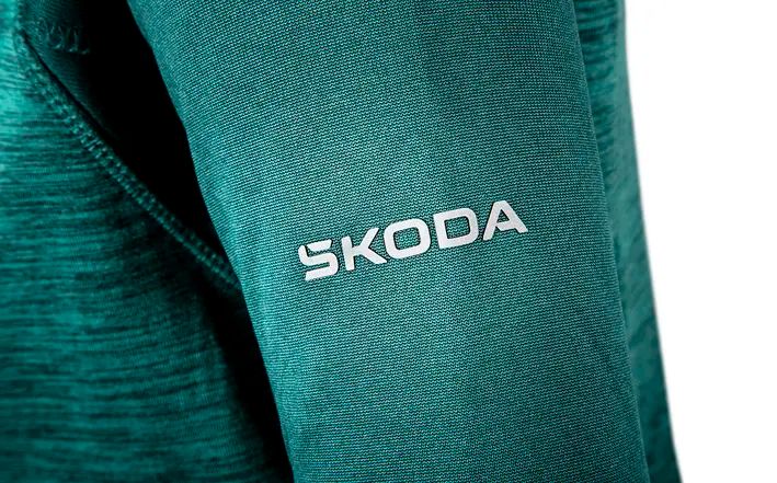 Škoda Damen Sweatshirt, emerald green, Gr. XXL