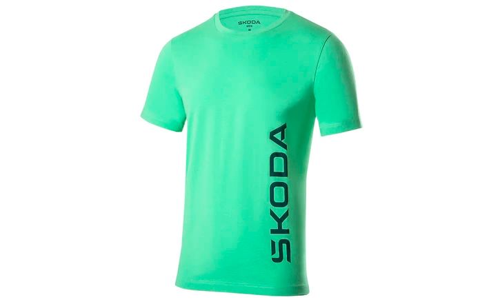Škoda T-Shirt, Herren, electric green, Gr. XXXL