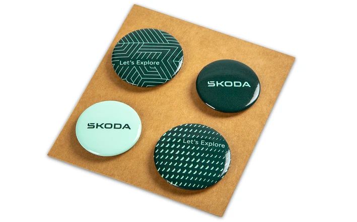 Škoda Badges-Set, 4-tlg. 
