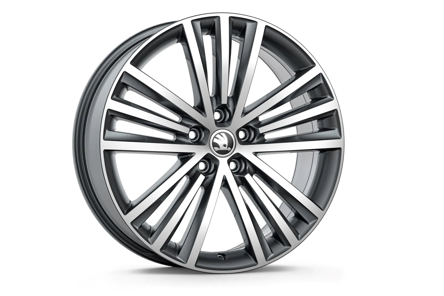 Škoda Leichtmetallfelge Sirius 7x19 5/112/43 Anthrazit glanzgedreht