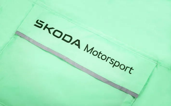 Škoda Motorsport Regenponcho, onesize, electric green