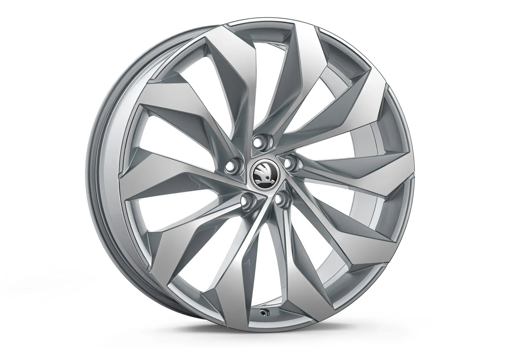 Škoda Leichtmetallfelge Fornax 8x20 5/112/41 silber metallic glanzgedreht