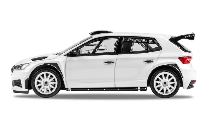 Škoda Fabia RS Rally2 Modellfahrzeug, 1:43, weiß