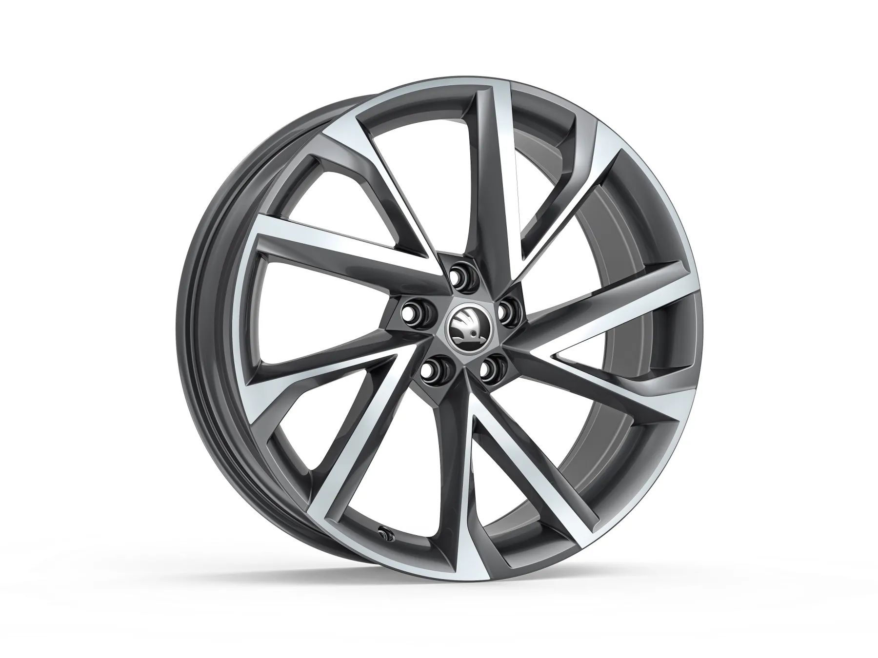 Škoda Leichtmetallfelge Vega 8x20 5/112/41 Anthrazit glanzgedreht