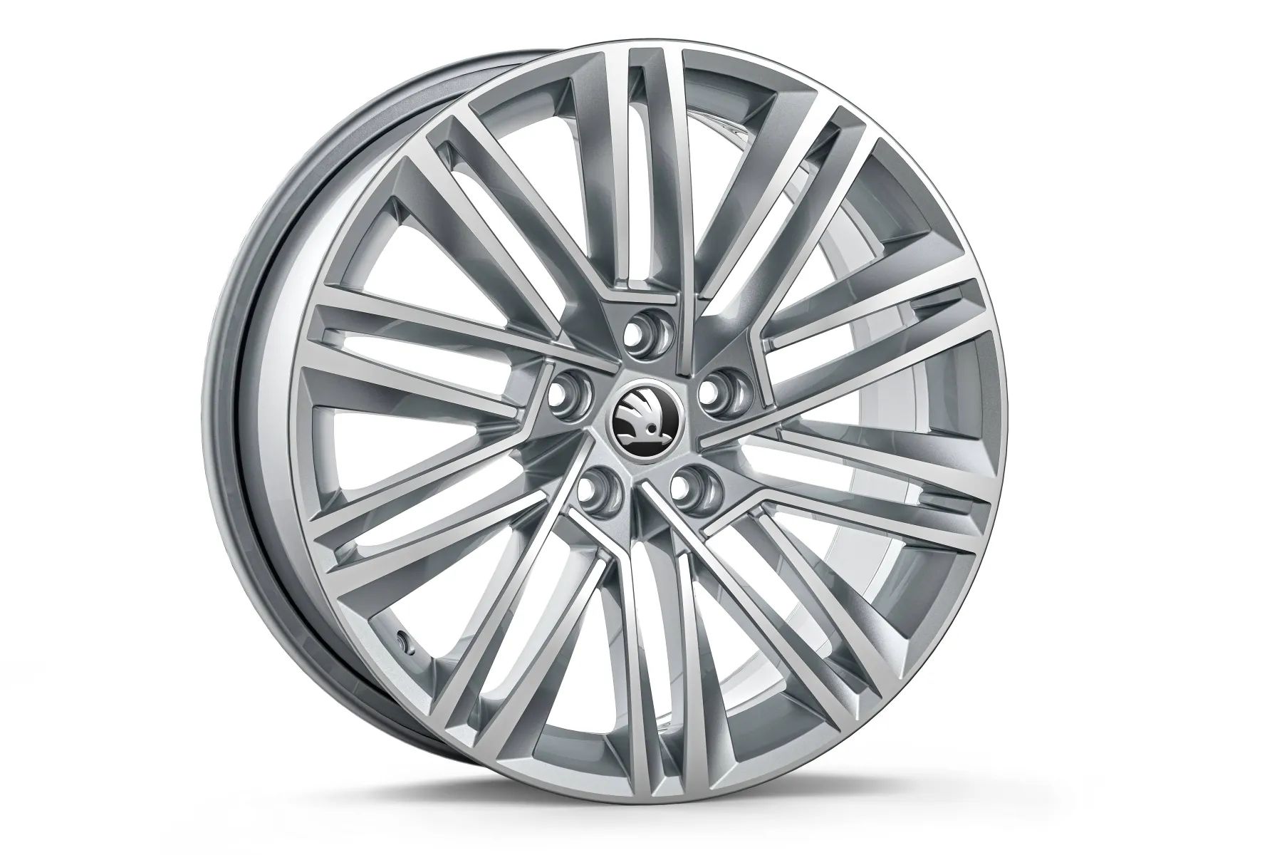 Škoda Leichtmetallfelge Luxon 7,5x18 5/112/48 silber glanzgedreht