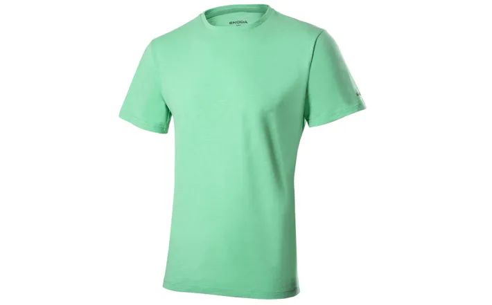 Škoda Herren T-Shirt, electric green, Gr. L