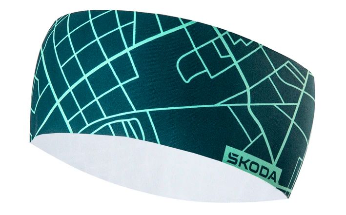 Škoda Stirnband, Unisex, emerald green/electric green