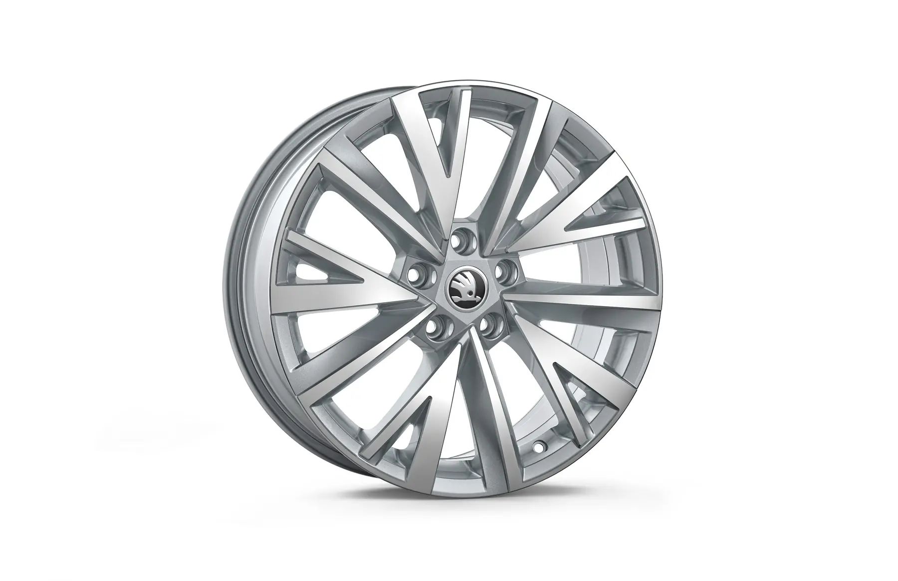 Škoda Leichtmetallfelge Gigaro 7,5x18 5/112/40 silber metallic glanzgedreht