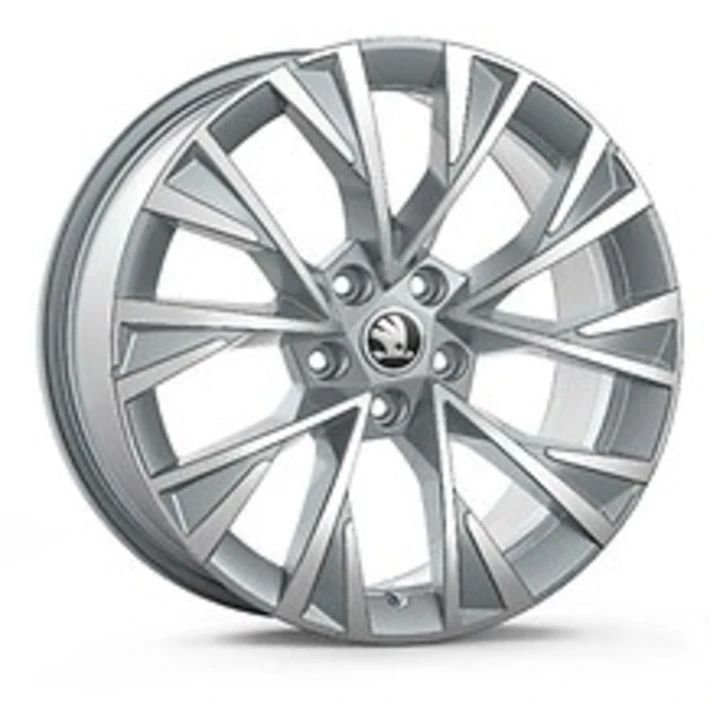 Škoda Leichtmetallfelge Dofida 8x18 5/112/44 silber metallic glanzgedraht