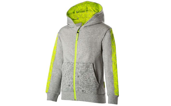 Škoda Sweatjacke, Kinder, grau melange, Gr. 110-116