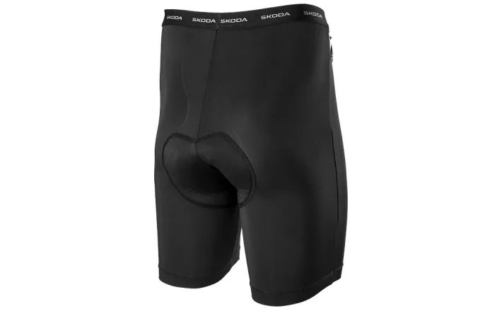 Škoda Herren Fahrradhose, schwarz, Gr. M