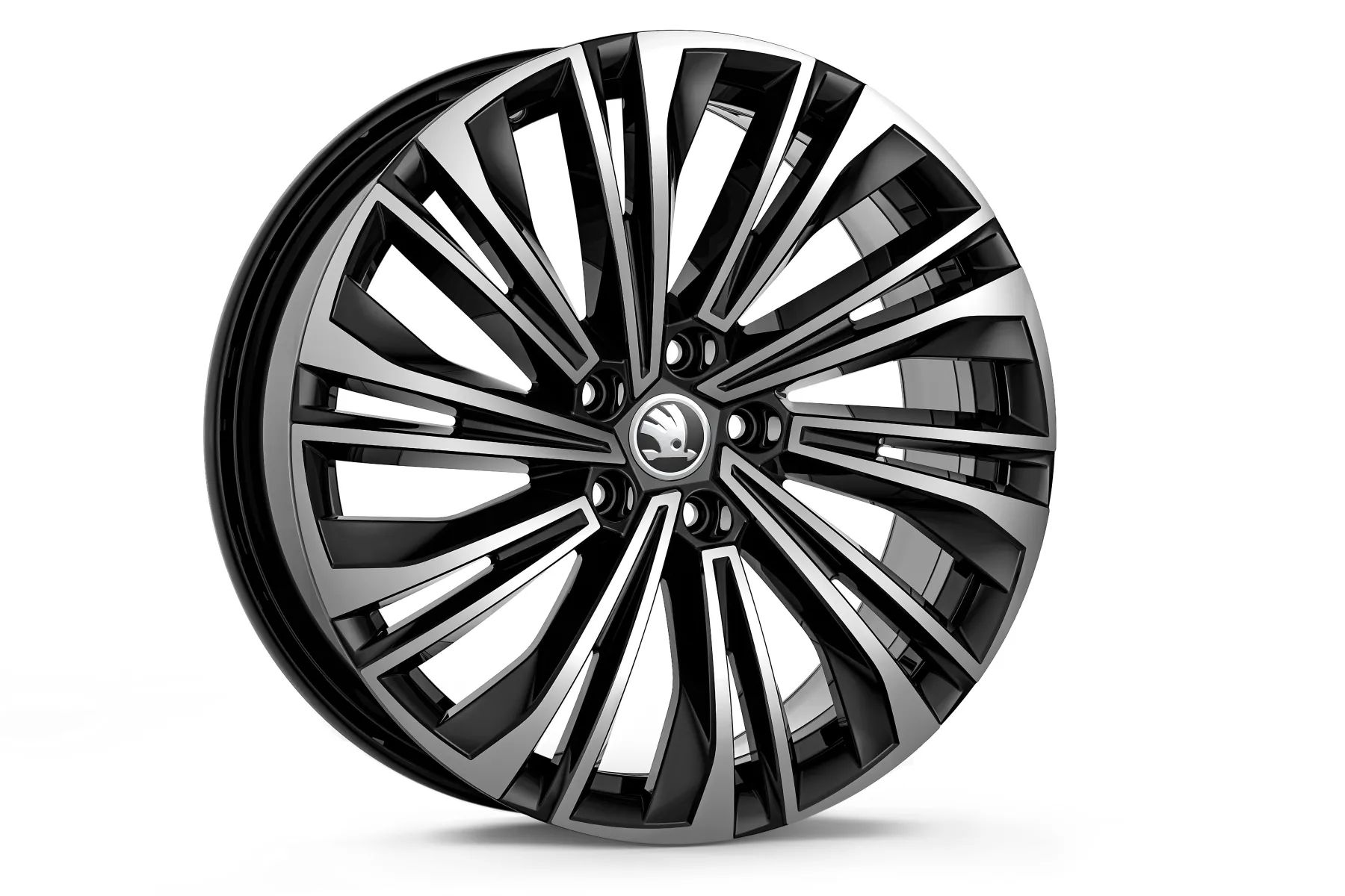 Škoda Leichtmetallfelge Cursa 7,5x19 5/112/48 schwarz glanzgedreht