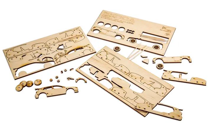 Škoda Fabia RS Rally2 aus Holz