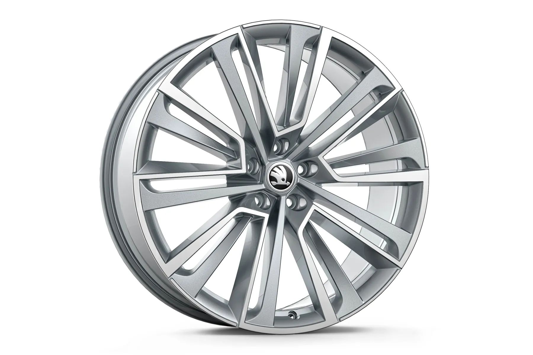 Škoda Leichtmetallfelge Aquarius 8,5x21 5/112/40 silber glanzgedreht