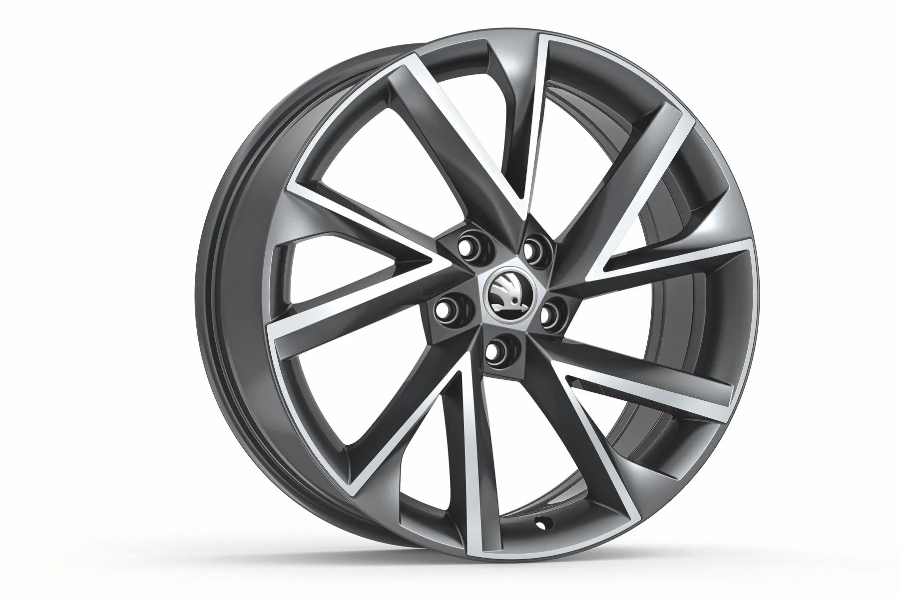 Škoda Leichtmetallfelge Vega 8x19 5/112/44 Anthrazit glanzgedreht