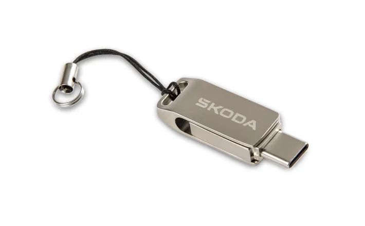Škoda Dual-USB-Stick, USB-C, USB-A, 32G