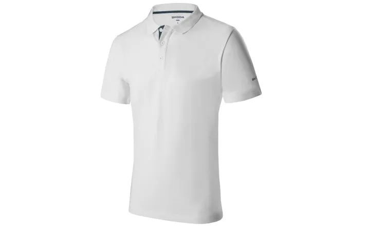 Škoda Herren Polo-Shirt, weiß, Gr. XXL