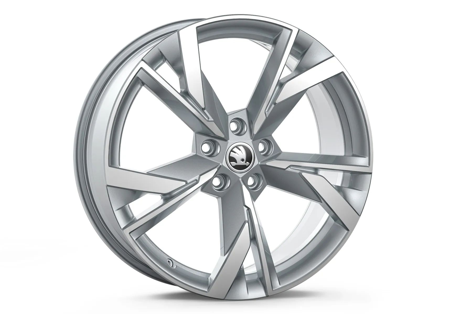 Škoda Draconis 7,5x19 5/112/48 silber glanzgedreht