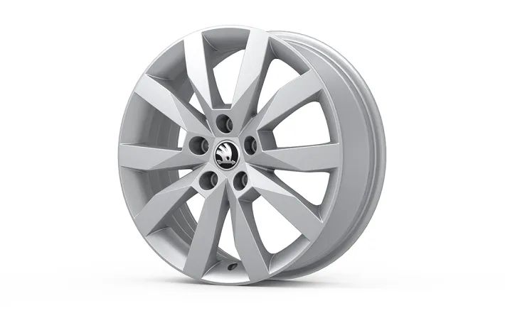 Škoda Leichtmetallfelge Crystal 6x17 5/112/48 Silber