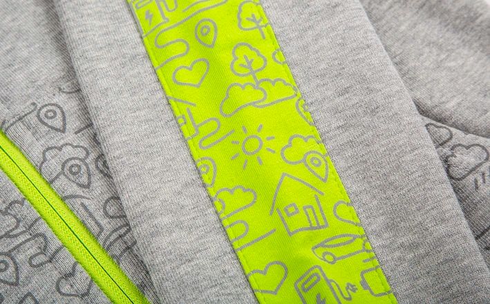 Škoda Sweatjacke, Kinder, grau melange, Gr. 110-116