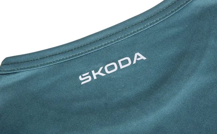 Škoda Herren MTB-Longsleeve, emerald green, Gr. XL