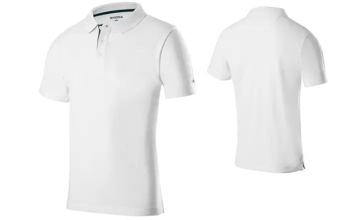 Škoda Herren Polo-Shirt, weiß, Gr. S