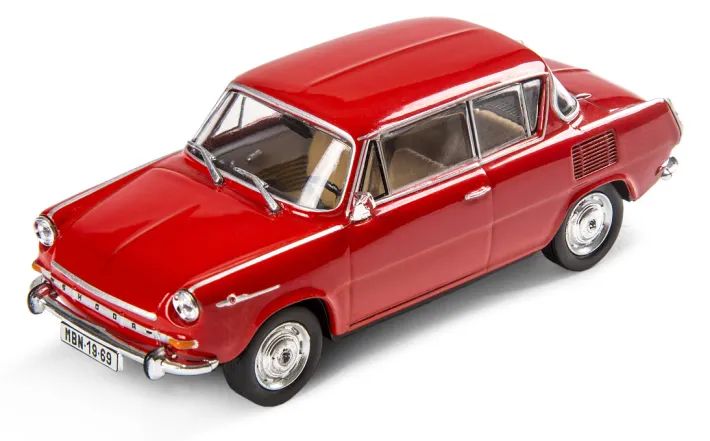 Škoda 1100MBX (1969) Modellfahrzeug, 1:43, rot/orange