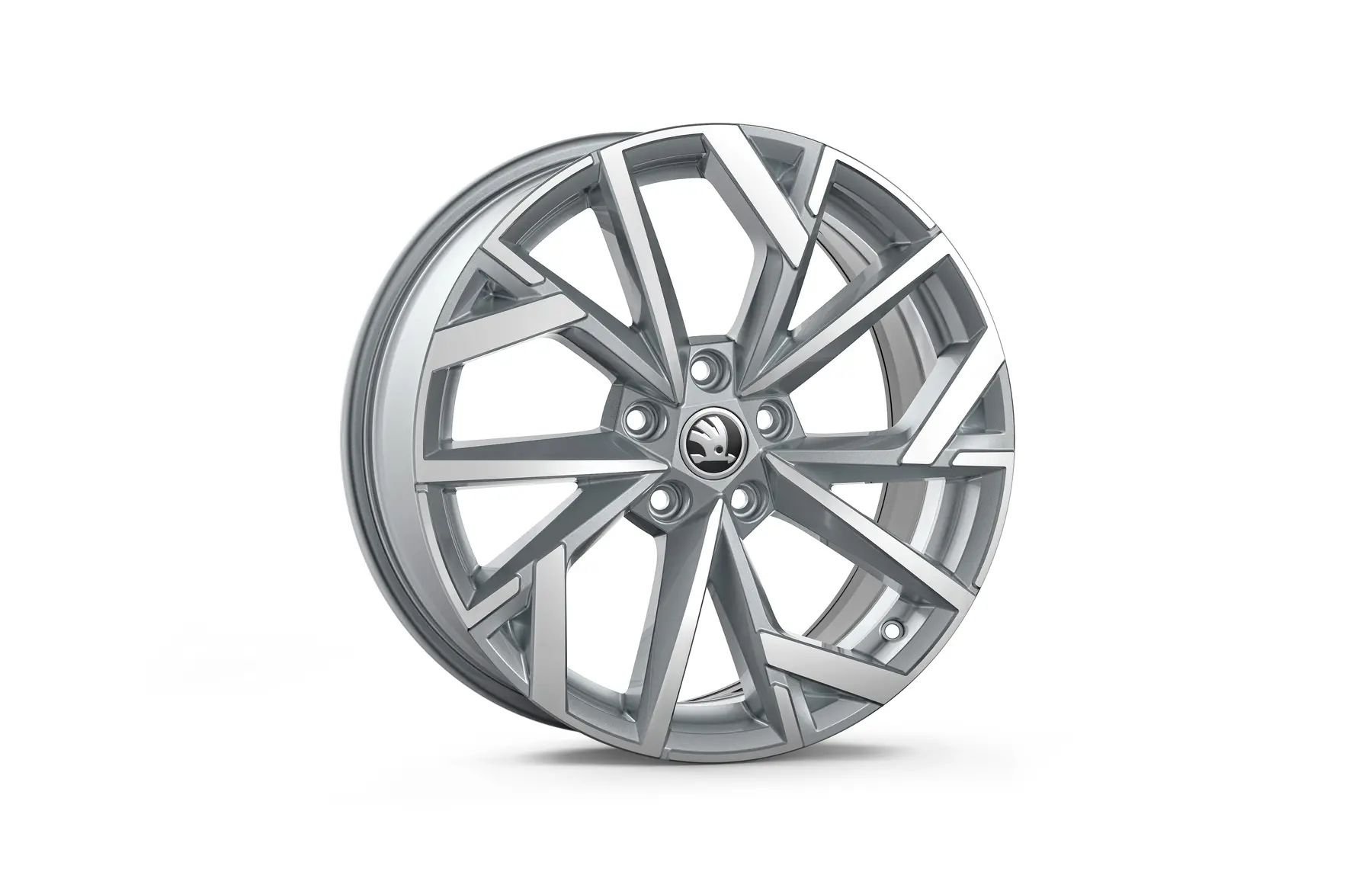 Škoda Leichtmetallfelge Avior 7,5x18 5/112/48 silber metallic glanzgedreht