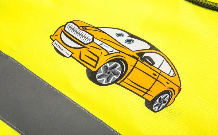 Škoda Kinder-Warnweste, signalgelb