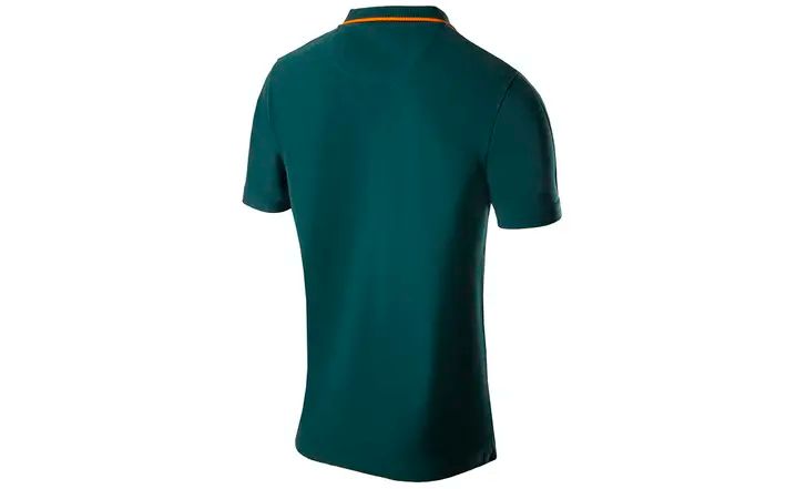 Škoda Herren Polo-Shirt Plus, emerald green/orange, Gr. S