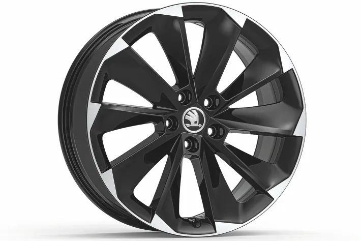 Škoda Leichtmetallfelge Supernova 8x19 5/112/44 Schwarz glanzgedreht