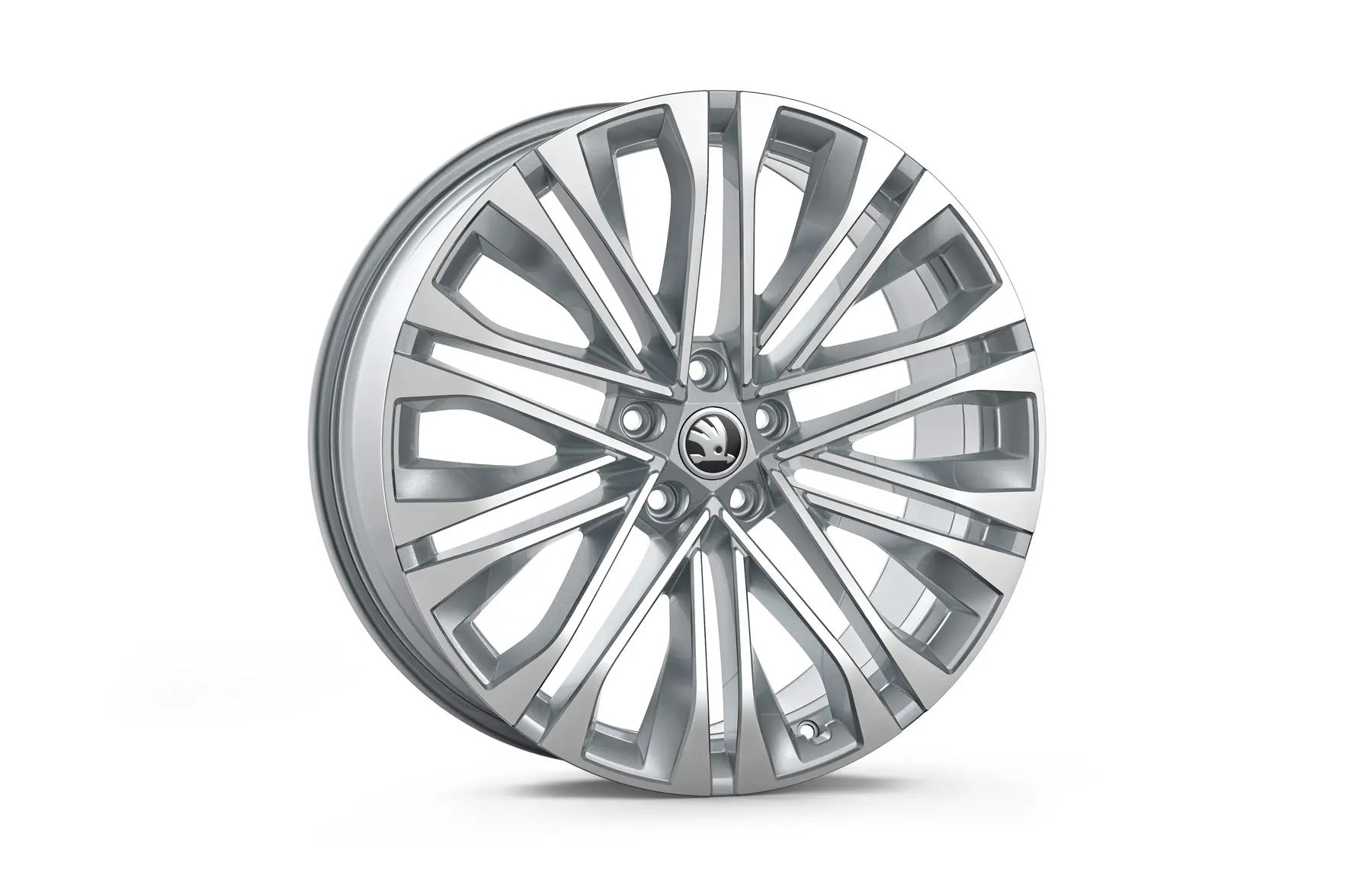 Škoda Leichtmetallfelge Venus 8x20 5/112/41 silber glanzgedreht