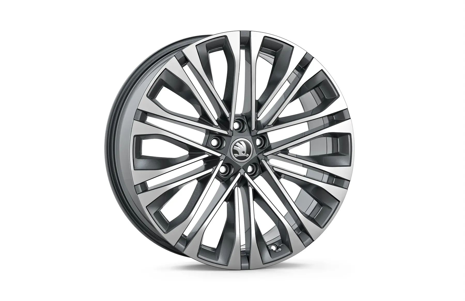 Škoda Leichtmetallfelge Venus 8x20 5/112/41 anthrazit glanzgedreht