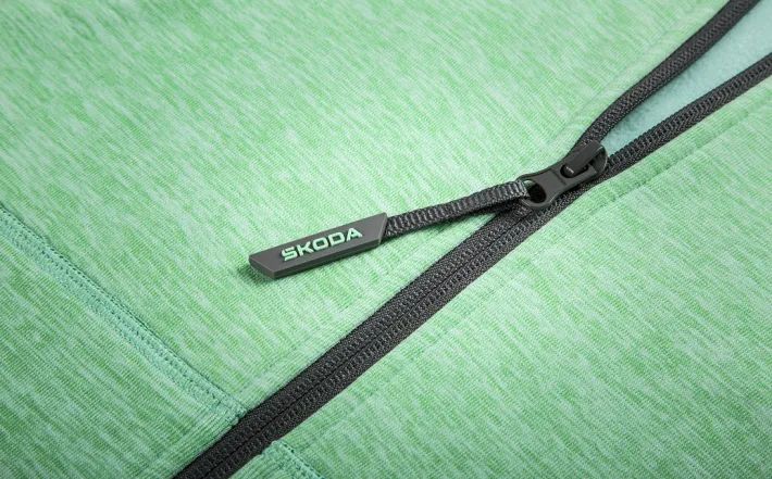 Škoda Sweatjacke, Damen, electric green, Gr. XS