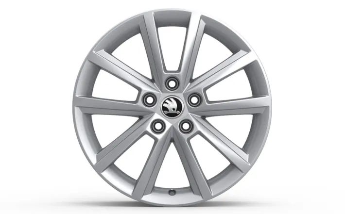 Škoda Leichtmetallfelge Teron 7x17 5/112/49 Silber