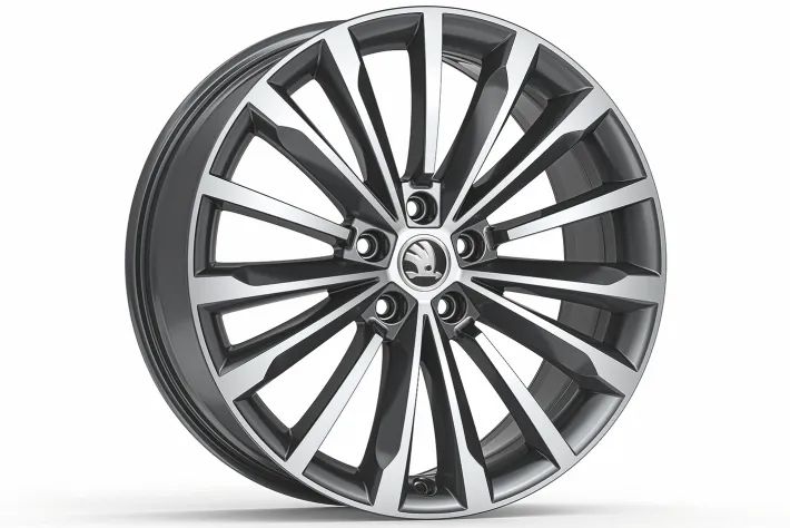 Škoda Leichtmetallfelge Trinity 8x19 5/112/44 Anthrazit glanzgedreht