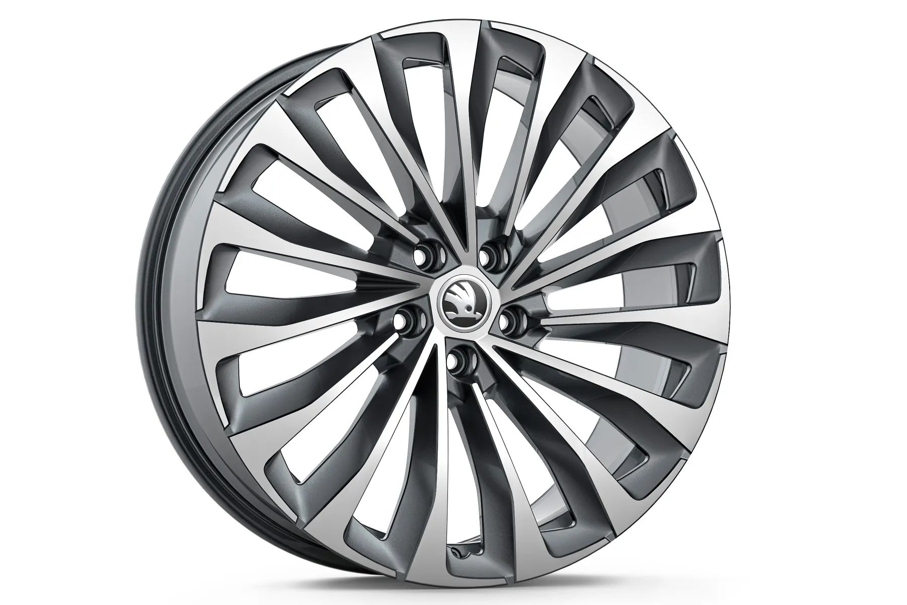 Škoda Leichtmetallfelge Asterion 8x20 5/112/45 anthrazit glanzgedreht