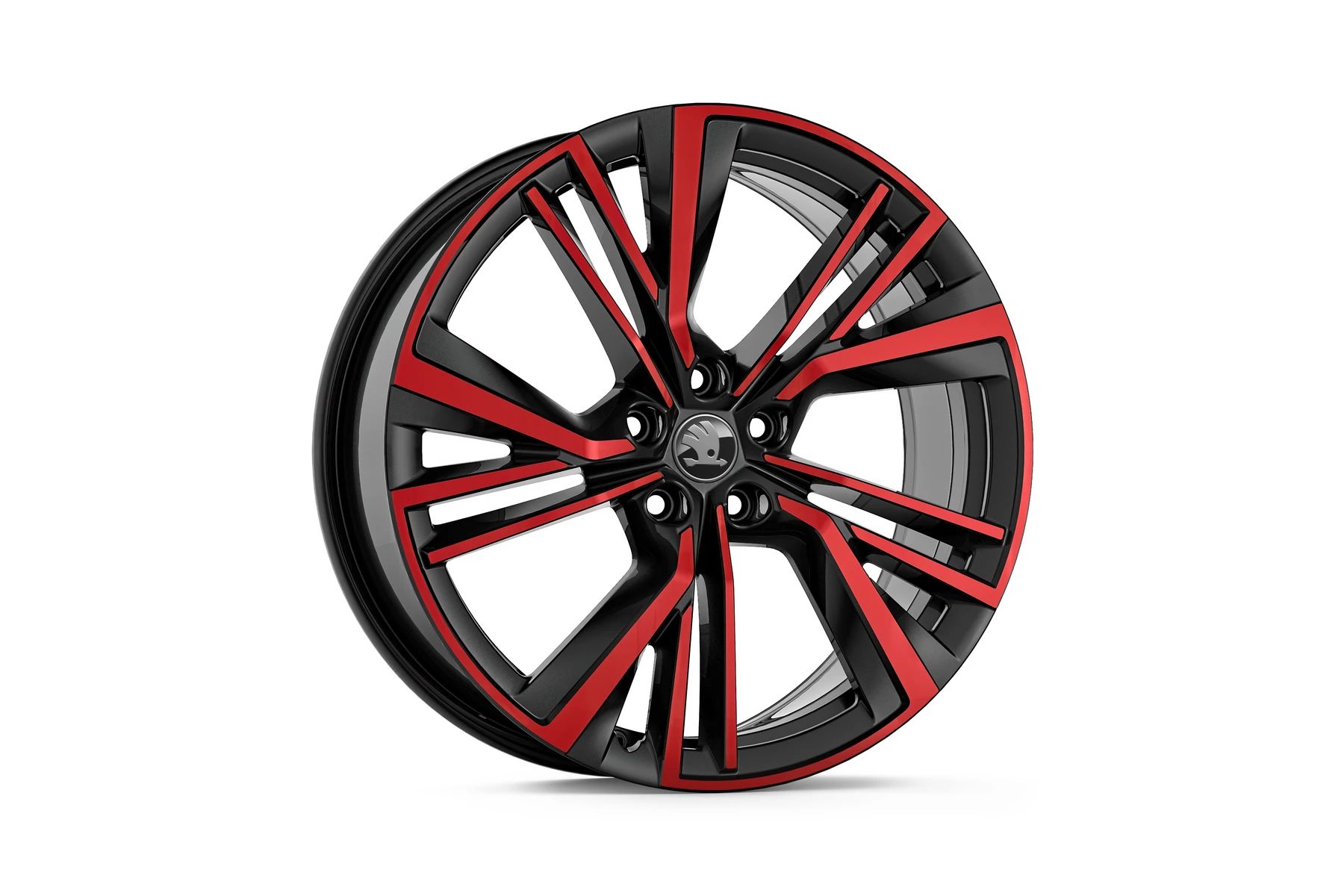 Škoda Leichtmetallfelge Neptune 9x20 5/112/42 HA Schwarz/rot