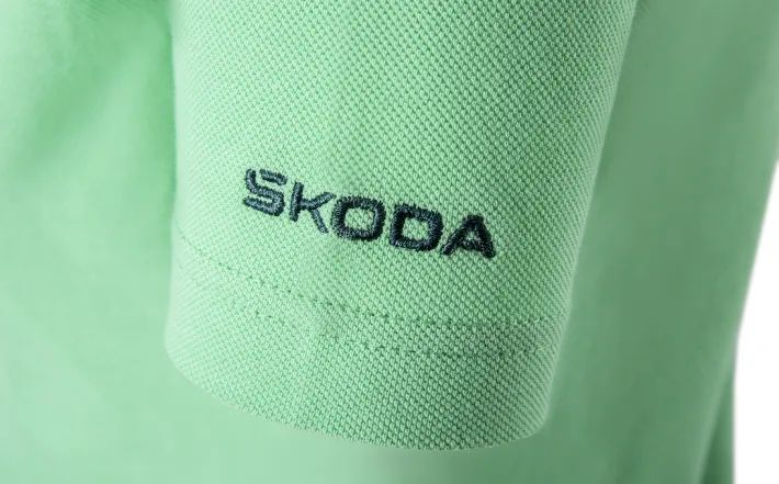 Škoda Damen Polo-Shirt, electric green, Gr. M