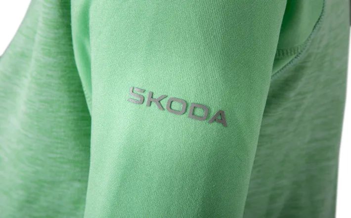 Škoda Sweatjacke, Damen, electric green, Gr. XS