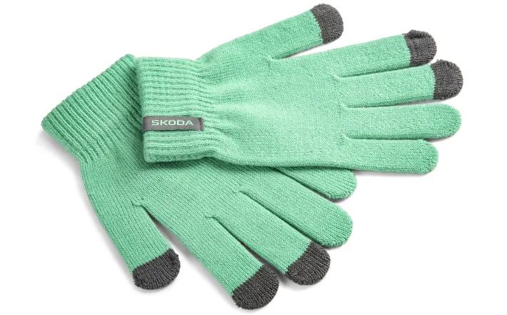 Škoda Winterhandschuhe, Damen, electric green