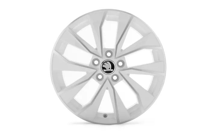 Škoda Leichtmetallfelge Italia 7x16 5/100/46 Weiss glanzgedreht